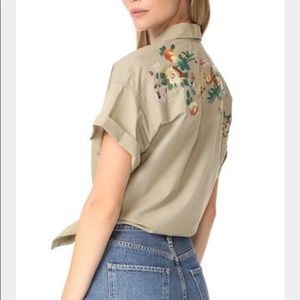 Madewell Embroidered Safari Shirt